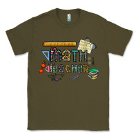 Army Green math teacher Classic Tee - CowhideDigitalArt