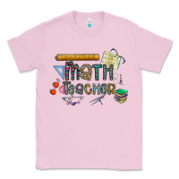 Bubblegum Pink math teacher Classic Tee - CowhideDigitalArt