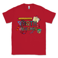 Red math teacher Classic Tee - CowhideDigitalArt