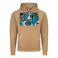 Vintage Camel winter plaid cowhide pattern background Vintage Hoodie - RanaPortraitStore