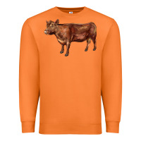 Carrot red angus cow Premium Sweatshirt - LillyAllenDesigns