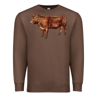 Chestnut red angus cow Premium Sweatshirt - LillyAllenDesigns