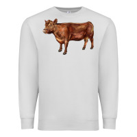 Dove Grey red angus cow Premium Sweatshirt - LillyAllenDesigns