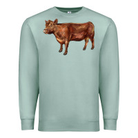 Seafoam red angus cow Premium Sweatshirt - LillyAllenDesigns