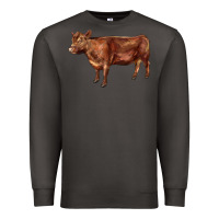 Smoke red angus cow Premium Sweatshirt - LillyAllenDesigns
