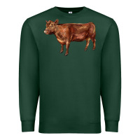 Sports Green red angus cow Premium Sweatshirt - LillyAllenDesigns
