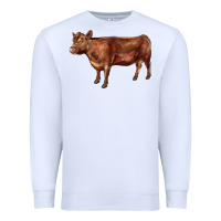 White red angus cow Premium Sweatshirt - LillyAllenDesigns