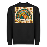 Black Happy Fall y'all Heavyweight Sweatshirt - RanaPortraitStore