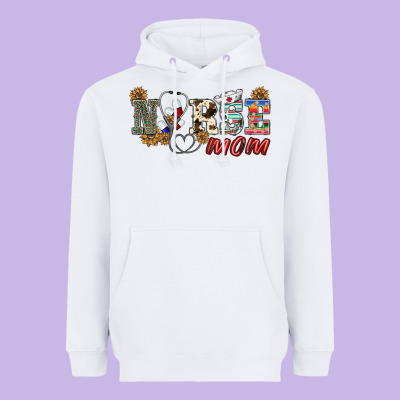 Western Nurse Mom Heavyweight Hoodie Designed By Barkaloodesign