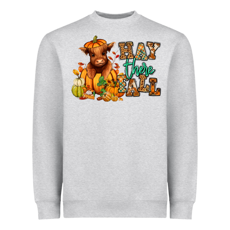 Hay There Fall Pumpkin Heifer Heavyweight Sweatshirt by RanaPortraitStore | Teevron