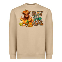 Mushroom Hay there Fall pumpkin heifer Heavyweight Sweatshirt - RanaPortraitStore