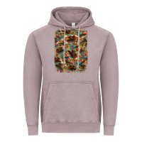 Vintage Zinc western  background Vintage Hoodie - RanaPortraitStore