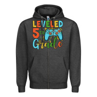 Charcoal Heather leveled 5th grade Zipper Hoodie - JahusDesignShop