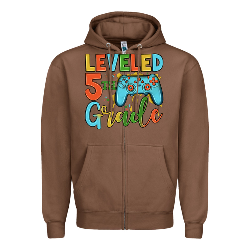 Leveled 5th Grade Zipper Hoodie by JahusDesignShop | Teevron