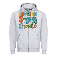 Heather Grey leveled 5th grade Zipper Hoodie - JahusDesignShop