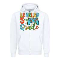 White leveled 5th grade Zipper Hoodie - JahusDesignShop
