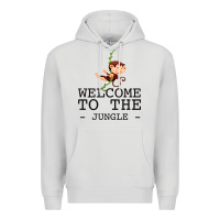 Dove Grey Welcome To The Jungle Premium Hoodie - Bettercallsaul