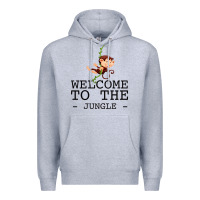 Heather Grey Welcome To The Jungle Premium Hoodie - Bettercallsaul