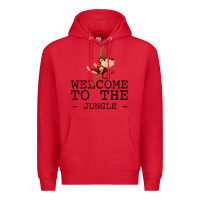 Red Welcome To The Jungle Premium Hoodie - Bettercallsaul