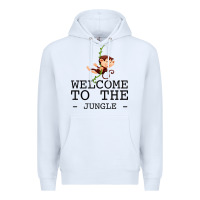 White Welcome To The Jungle Premium Hoodie - Bettercallsaul