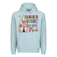 Blue Mist amazing grace how sweet the sound Premium Hoodie - MaliasSmallBusiness