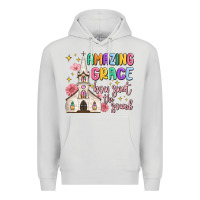 Dove Grey amazing grace how sweet the sound Premium Hoodie - MaliasSmallBusiness