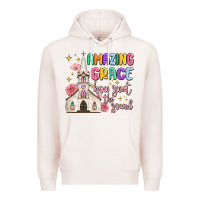 Pale Pink amazing grace how sweet the sound Premium Hoodie - MaliasSmallBusiness