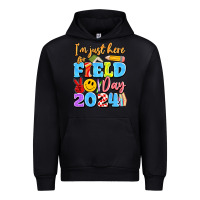 Black im just here for field day 2024 Urban Hoodie - Artiststas