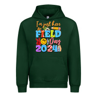 Forest Green im just here for field day 2024 Urban Hoodie - Artiststas