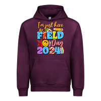 Mauve Wine im just here for field day 2024 Urban Hoodie - Artiststas