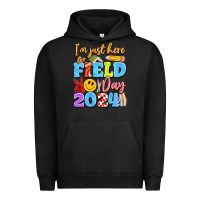 Pigment Black im just here for field day 2024 Urban Hoodie - Artiststas