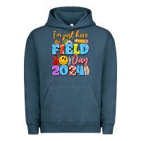 Pigment Midnight Navy im just here for field day 2024 Urban Hoodie - Artiststas