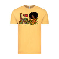 Vintage Mustard i am black history Vintage Tee - Zillion Design Studio