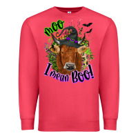 Cardinal Moo i mean boo Cow Premium Sweatshirt - NancyCooperArtShop