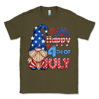 Army Green happy 4th of july gnome Classic Tee - HRA Design Shop