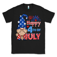 Black happy 4th of july gnome Classic Tee - HRA Design Shop