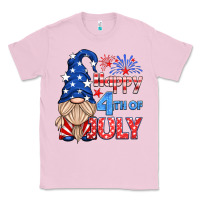 Bubblegum Pink happy 4th of july gnome Classic Tee - HRA Design Shop