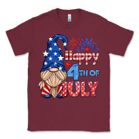 Burgundy happy 4th of july gnome Classic Tee - HRA Design Shop