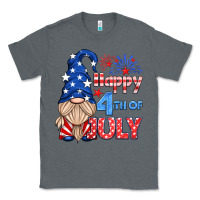 Charcoal Heather happy 4th of july gnome Classic Tee - HRA Design Shop