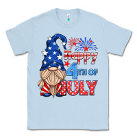 Dusty Blue happy 4th of july gnome Classic Tee - HRA Design Shop