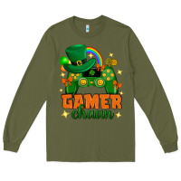 Army Green Gamer chaun st.patricks day Long Sleeve Tee - Neo Western