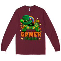 Burgundy Gamer chaun st.patricks day Long Sleeve Tee - Neo Western