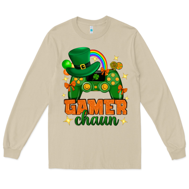Gamer Chaun St.patricks Day Long Sleeve Tee by Neo Western | Teevron
