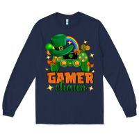 Navy Gamer chaun st.patricks day Long Sleeve Tee - Neo Western
