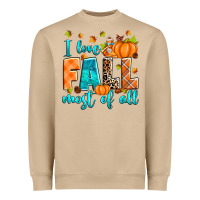 Mushroom I love Fall most of all Heavyweight Sweatshirt - RanaPortraitStore