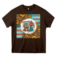 Chocolate Brown western fall mama Heavy Core Tee - LillyAllenDesigns