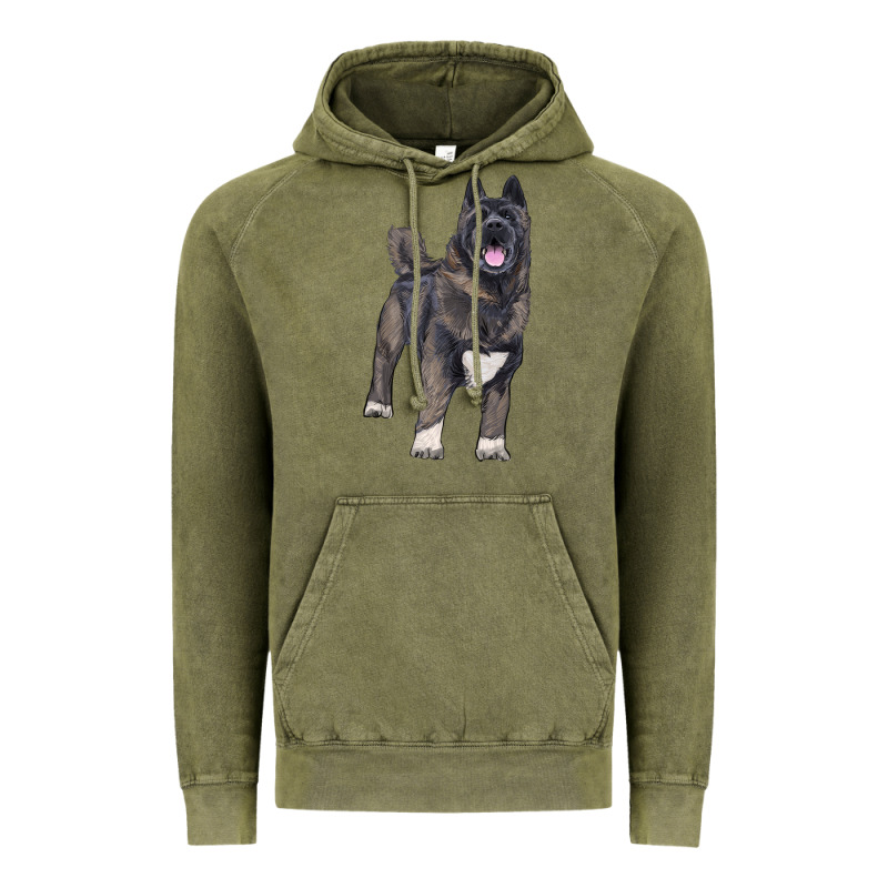 American Akita Vintage Hoodie by RanaPortraitStore | Teevron