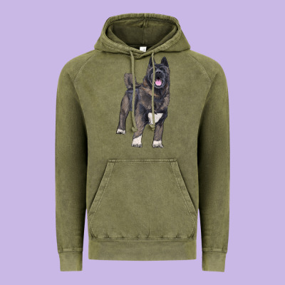 Vintage Hoodie American akita