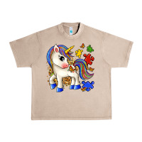 French Oak autism unicorn Urban Heavy Tee - Zillion Design Studio