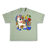 Oil Green autism unicorn Urban Heavy Tee - Zillion Design Studio